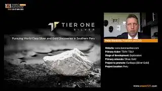 Tier One Silver - 121 Mining Investment EMEA Online May 2021