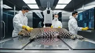 The Making of Luxury Leopard-Leather Jackets | Inside a Modern Factory/@NextEraProcessingZone