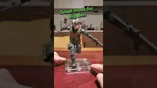 Matt topcoat and shoulder mod for Big Ben GI Joe Classified Series Hasbro Pulse