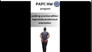 【HW】Walking Practice Editionheel, stride, stride, hand orientation
