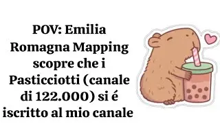 POV: @TheEstonianMapper scopre che i @Pasticciotti (Canale di 122.000) si &eacute; iscritto a me 
