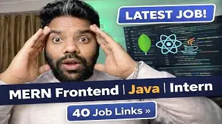 Latest Jobs 2026 😱 | 40 Job Links | MERN Frontend | Java | Intern | Apply Now
