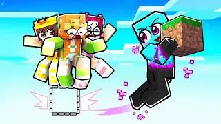 Encerré a Mis Amigas en UN BLOQUE ENDERMAN en Minecraft!