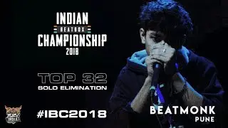 INDIAN BEATBOX CHAMPIONSHIP&trade; 2018 | Solo Eliminations | BEATMONK | BEATBOX INDIA