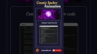 Cosmic Sphere Animation Using Three.js ✨ | Stunning Web Animation | CodewithLord