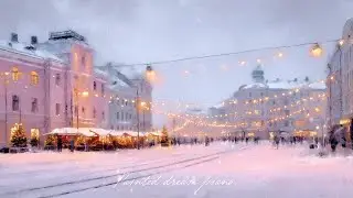 𝒘𝒊𝒏𝒕𝒆𝒓 𝒄𝒊𝒕𝒚 𝒍𝒊𝒈𝒉𝒕𝒔 &mdash; calm soft piano music for cozy snowy nights (study, sleep)