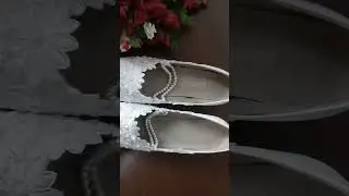 Flat wedding shoes #shorts #wedding #wedding_shoes #lace_wedding_shoes #bridal_shoes #shoes #floral