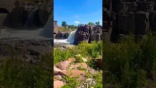 Exploring the Waterfalls at Falls Park | Sioux Falls Vibes 🚶🏾&zwj;♂️
