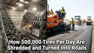 Inside the Factory: Shredding 500,000 Tires Per Day to Build Sustainable Roads