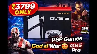 GS5 Pro  Console Unboxing & Review🔥 | God of War, WWE SmackDown & GTA  😍 | ₹3799 Only