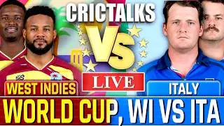 🔴 WI v ITA,Cricket Live Match Today, T20 World Cup 2026 2nd Inning Live Cricket Score Commentary