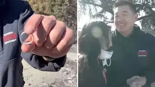 Pasadena firefighter finds his wedding ring while combing through rubble of his home