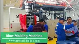 210L 55gallon HDPE Double L Ring Drums Blow molding machine