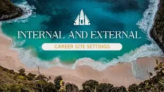 SAP SuccessFactors RCM Internal and External Career Site Settings.