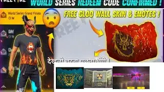 Free Gloo Wall Skin Redeem Code | Free Fire World Series Redeem Code | Free Fire Redeem #shorts  #ff