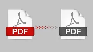 How to convert a pdf to black white