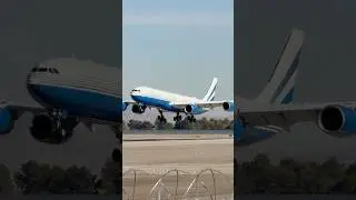 Sands Aviation Airbus A340-500 (VIP) arrives at Las Vegas (LAS) | VP-BMS | #planespotting #KLAS