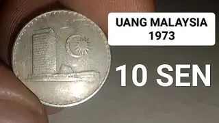 UANG KOIN MALAYSIA 10 SEN TAHUN 1973 