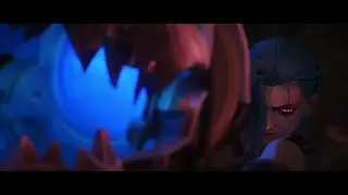 Arcane final episode Jinx uses her ULT : Super Mega Death Rocket!