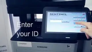 Samsung MFP secure printing with Sentinel - embedded secure pull printing solution.