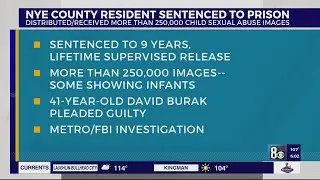 Nye County man sentenced in case involving 250K images showing sexual abuse of children