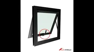 Fecho para janela maxim ar linha 25 e 30 cor preto
