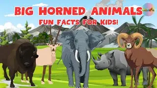 Big-Horned Animals: Fun Facts about Animals with Horns and Tusks #horned #animalfacts #kiddizoo