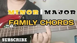 Major and Minor Family Key Chords | Tutorial on Bass Guitar