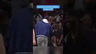 When Carmelo almost took a shot during the game as a fan 😂 #shorts
