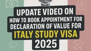 UPDATE|HOW TO BOOK AN APPOINTMENT FOR DECLARATION OF VALUE AT THE ITALIAN🇮🇹EMBASSY| STUDY IN ITALY