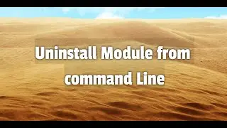 Odoo - Uninstall module from command line