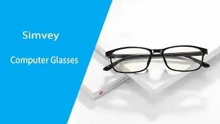 Simvey Computer Eye Strain Glasses Blue Light Blocking Test Review 1822