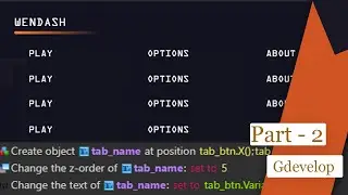 Tabbed Game Menu Design [Part-2]