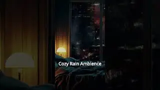 Rain on Window &ndash; Cozy Night Ambience #ambience #relax #serenityloops #cozynights