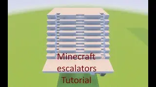 Tutorial MInecraft escalator for bedrock/windows (NO VOICE)