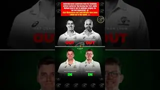 🚨🚨 BIG LOSS for Australia in the Ashes - Pat Cummins & Nathon Lyon are Out 😲