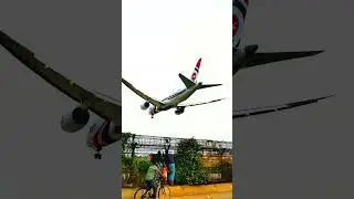 Bangladesh Biman Boeing 787 Landing time short video. #shorts #viral #trending #bangladeshbiman