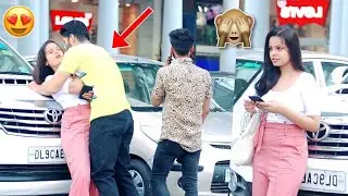 Accidentally Hugged a cute girls Amazing Reactions  Mr Roy Prank