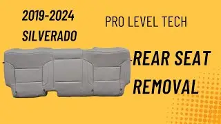 2019-2023 SILVERADO Sierra Crew REAR SEAT REMOVAL