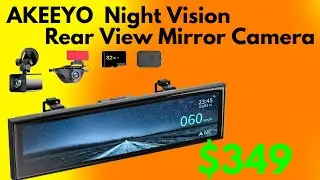 AKEEYO NV-X Super Night Vision Rear View Mirror Camera