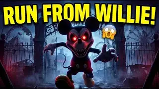 RUN FROM WILLIE! 😱 | Horror Park of Willie Mouse Live Stream (Portrait)