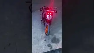 Duke 200 devil eye fog light#KTM#sbz modifications #modified#cool#3 colour in one red, yellow, white