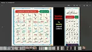 Learn to join Arabic letters (compounds) english quaida learning lesson 5