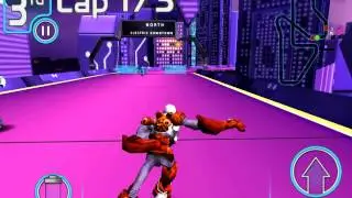 Robot Race app video -- Vektroid in Electric Downtown Level