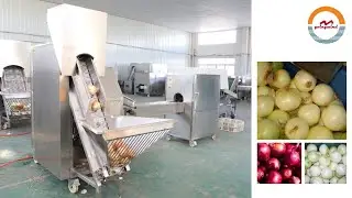 Automatic onion skinning and root cutting machines industrial onions peeler & roots cutter equipment