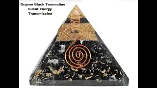 Orgone Pyramid Black Tourmaline Infusion Silent Energy Transmission