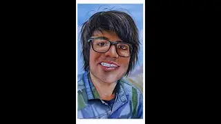 Portrait @souravjvlogs @SouravjoshiArts #shorts #lapofart #watercolor #portraitpainting #art