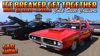 AWESOME CAR SHOW!!! - Ice Breaker Get Together! - Route 65 Sales & Classics - Cold Steel Cruisers.