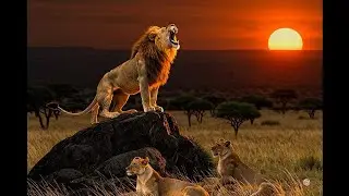Lion Hunting Zebras 🦁 Predator vs Prey in the Savannah | Ancient Echoes