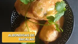 Albóndigas de bacalao o mandonguilles d'abaecho, fáciles y sin gluten